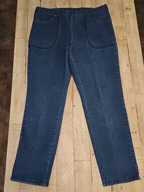 White Stag Dark Blue Women’s Pull On Jeans - VINTAGE Like New 🌸